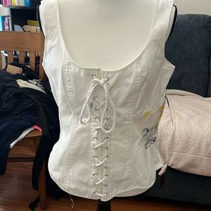 American Living denim top